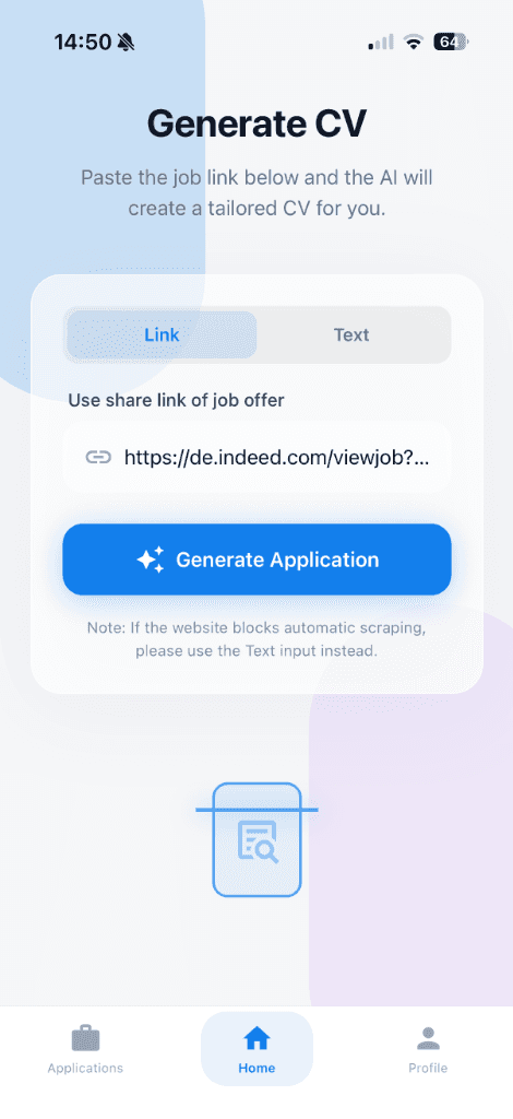 Generate CV Text